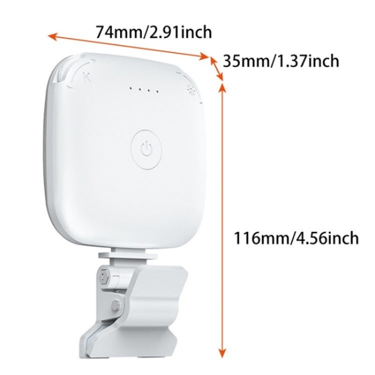 V15 Mini Clip-On Portable LED Fill Light Phone Laptop Video Conference Live Streaming Fill Lamp(Pink)