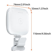 V15 Mini Clip-On Portable LED Fill Light Phone Laptop Video Conference Live Streaming Fill Lamp(Pink)