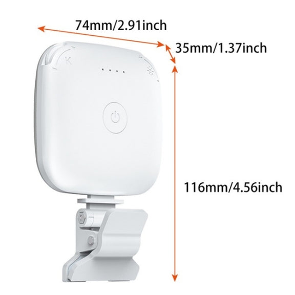 V15 Mini Clip-On Portable LED Fill Light Phone Laptop Video Conference Live Streaming Fill Lamp(Pink)
