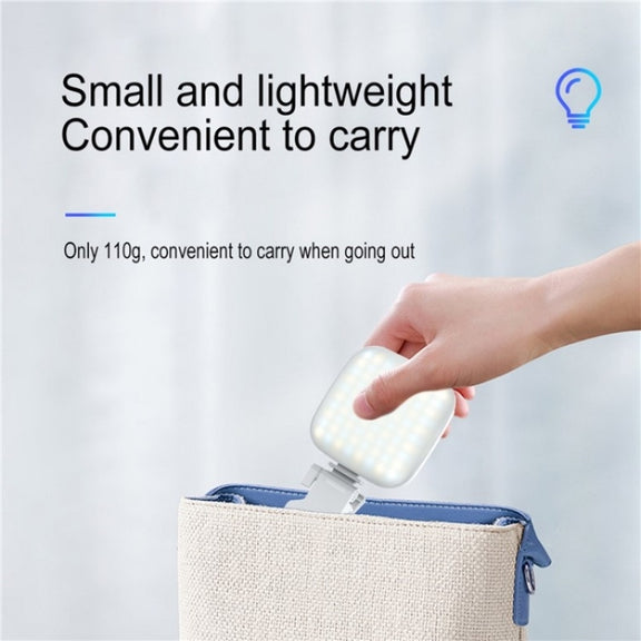 V15 Mini Clip-On Portable LED Fill Light Phone Laptop Video Conference Live Streaming Fill Lamp(Pink)