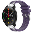 For Xiaomi Watch S1 Pro 22mm Quick Release Silver Buckle Royal Silicone Watch Band(Purple) - free shipping - PMC TechLife - Order now!