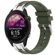 For Garmin Forerunner 255 22mm Quick Release Silver Buckle Royal Silicone Watch Band(Olive Green) - free shipping - PMC TechLife - Order now!