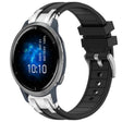 For Garmin Venu 2 22mm Quick Release Silver Buckle Royal Silicone Watch Band(Black) - free shipping - PMC TechLife - Order now!
