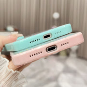 For iPhone 16 Pro Max Color Butterfly Glitter Epoxy TPU Phone Case(Green)