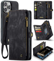 For iPhone 16 Pro Max CaseMe 008 Detachable Multifunctional Leather Phone Case(Black) - iPhone 16 Pro Max Cases by CaseMe | Online Shopping South Africa | PMC TechLife | Buy Now Pay Later Mobicred