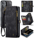 For iPhone 16 CaseMe 008 Detachable Multifunctional Leather Phone Case(Black) - iPhone 16 Cases by CaseMe | Online Shopping South Africa | PMC TechLife | Buy Now Pay Later Mobicred