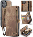 For iPhone 16 Plus CaseMe 008 Detachable Multifunctional Leather Phone Case(Brown) - free shipping - PMC TechLife - Order now!