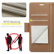 For iPhone 16 Pro Max CaseMe 023 Butterfly Buckle Litchi Texture RFID Anti-theft Leather Phone Case(Brown)