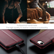 For iPhone 16e CaseMe 023 Butterfly Buckle Litchi Texture RFID Anti-theft Leather Phone Case(Red)