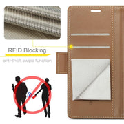 For iPhone 16e CaseMe 023 Butterfly Buckle Litchi Texture RFID Anti-theft Leather Phone Case(Brown)