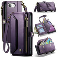 For iPhone 16e CaseMe C36 Card Slots Zipper Wallet RFID Anti-theft Leather Phone Case(Purple) - iPhone 16e Cases by CaseMe | Online Shopping South Africa | PMC TechLife | Buy Now Pay Later Mobicred