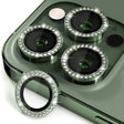 For iPhone 16 Pro / 16 Pro Max ENKAY AR Anti-reflection Individual Diamond Ring Camera Lens Glass Full Film(Deep Green) - free shipping - PMC TechLife - Order now!