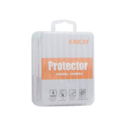 For iPhone 16 Pro / 16 Pro Max ENKAY AR Anti-reflection Individual Diamond Ring Camera Lens Glass Full Film(Deep Green)