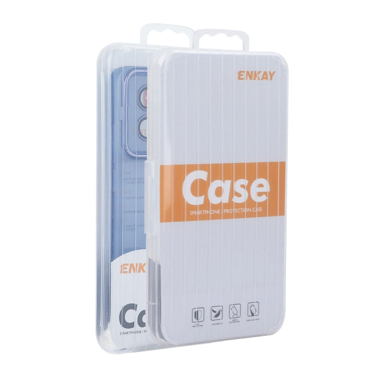 For iPhone 16 Pro ENKAY Hat-Prince Translucent Matte TPU Phone Case with Lens Film(White)