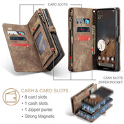 For Google Pixel 9 / 9 Pro CaseMe 008 Detachable Multifunctional Leather Phone Case(Brown)