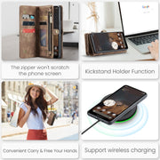 For Google Pixel 9 / 9 Pro CaseMe 008 Detachable Multifunctional Leather Phone Case(Brown)