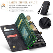 For Google Pixel 9 / 9 Pro CaseMe 008 Detachable Multifunctional Leather Phone Case(Black)