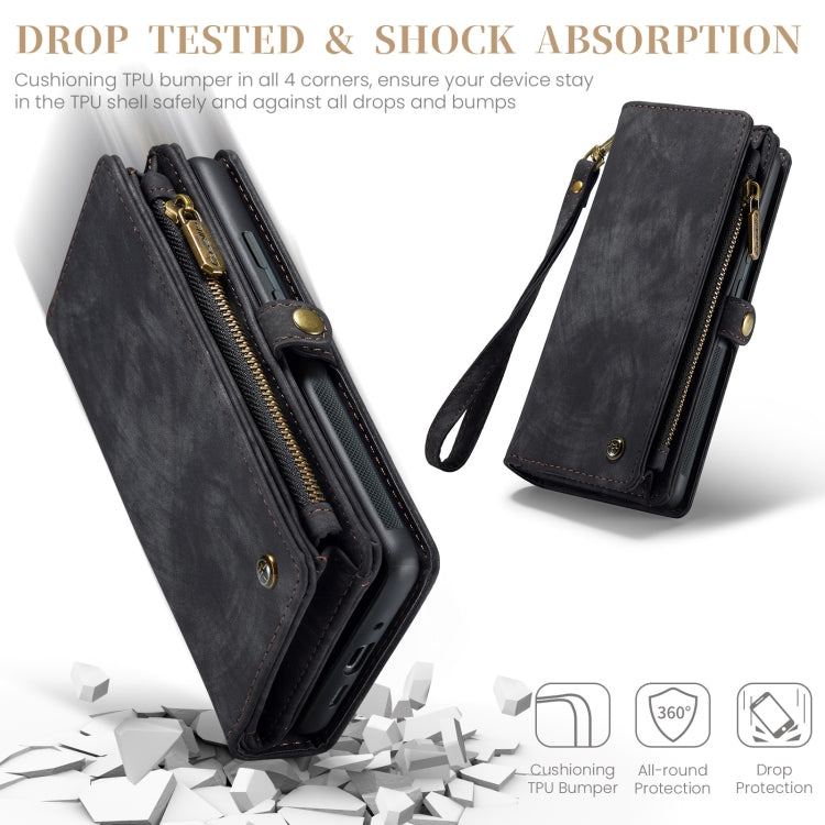 For Google Pixel 9 / 9 Pro CaseMe 008 Detachable Multifunctional Leather Phone Case(Black)