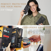 For Google Pixel 9 / 9 Pro CaseMe 008 Detachable Multifunctional Leather Phone Case(Black)