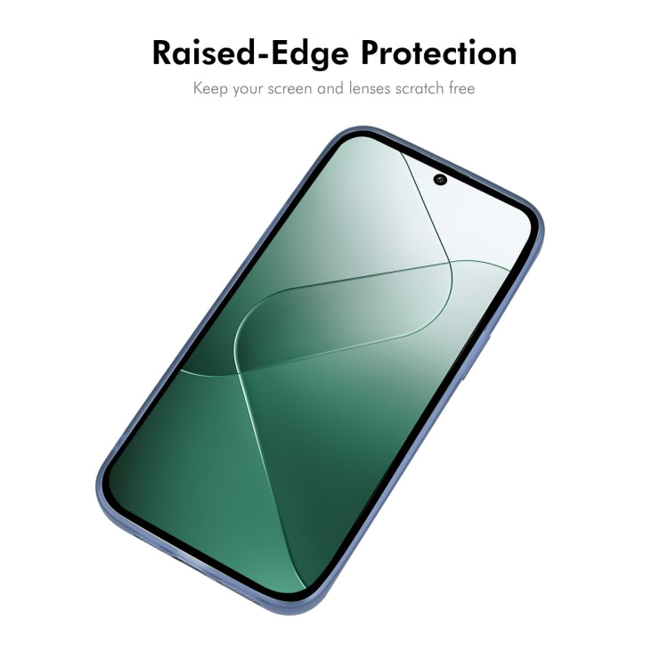 For Xiaomi 14 ENKAY Hat-Prince Translucent Matte TPU Phone Case with Lens Film(White)
