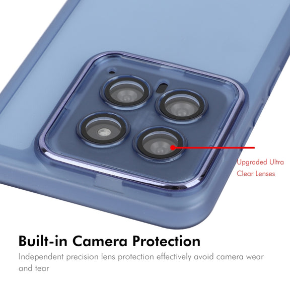 For Xiaomi 14 ENKAY Hat-Prince Translucent Matte TPU Phone Case with Lens Film(White)