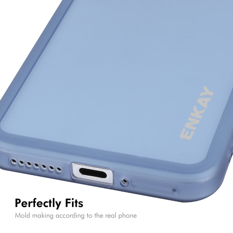 For Xiaomi 14 ENKAY Hat-Prince Translucent Matte TPU Phone Case with Lens Film(White)