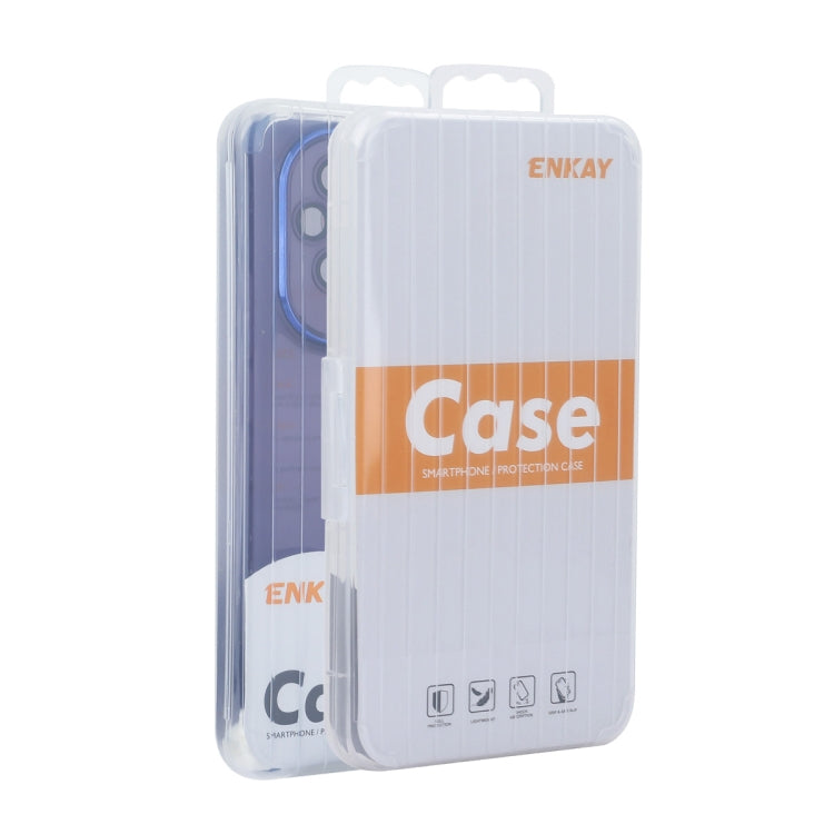 For Xiaomi 14 ENKAY Hat-Prince Translucent Matte TPU Phone Case with Lens Film(White)