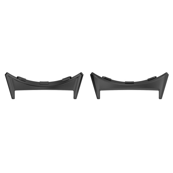 For Google Pixel Watch 3 45mm 1 Pair Stainless Steel Metal Watch Band Connector(Black)