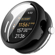 For Google Pixel Watch 3 41mm PC + Tempered Film Integrated Watch Protective Case(Black) - Watch Cases by PMC TechLife | Online Shopping South Africa | PMC TechLife | Buy Now Pay Later Mobicred