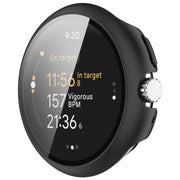 For Google Pixel Watch 3 45mm PC + Tempered Film Integrated Watch Protective Case(Black)