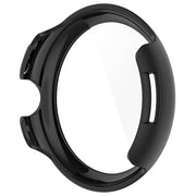 For Google Pixel Watch 3 45mm PC + Tempered Film Integrated Watch Protective Case(Black)