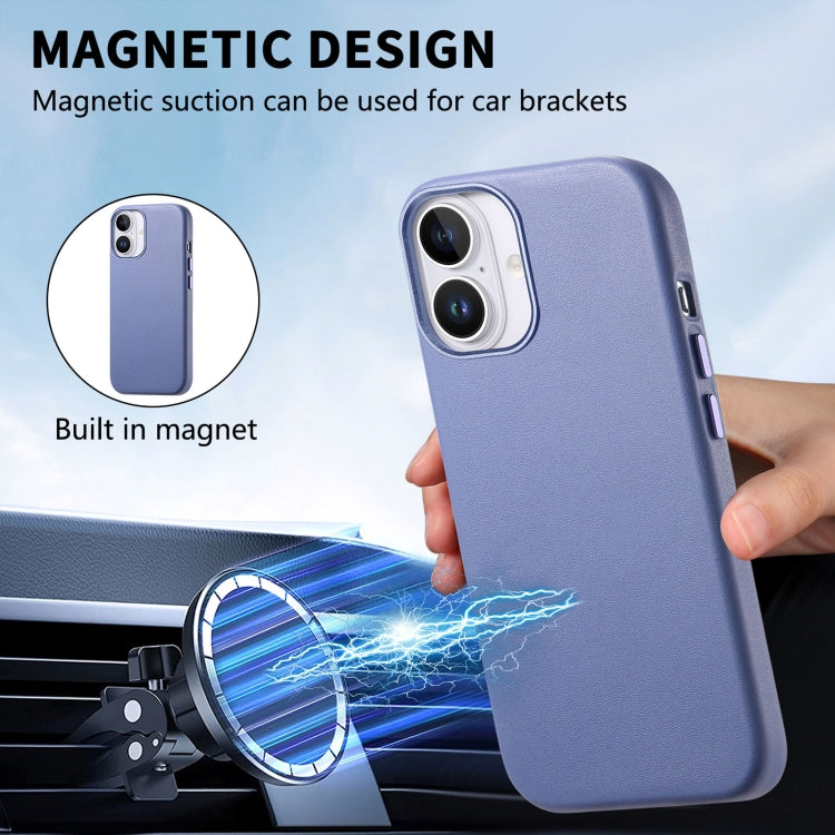 For iPhone 16 Pro Electroplated Metal Button Shockproof Phone Case(Blue)
