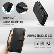 For Google Pixel 9 Pro XL CaseMe C30 Card Slots Zipper Wallet Leather Phone Case(Black)