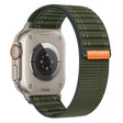 For Apple Watch Ultra 2 49mm Sea Wave Nylon Hook and Loop Fastener Watch Band(Army Green) - Watch Bands by PMC TechLife | Online Shopping South Africa | PMC TechLife | Buy Now Pay Later Mobicred