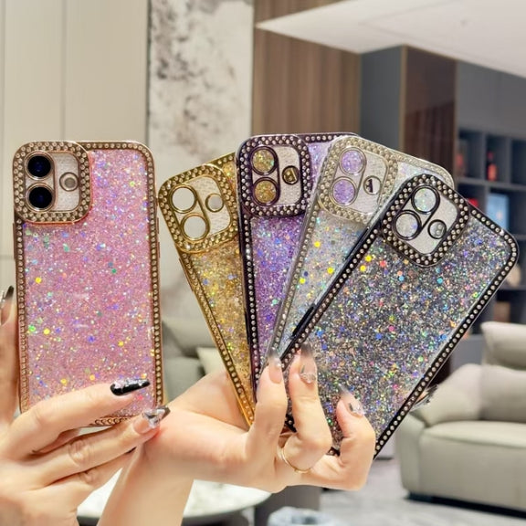 For iPhone 16 Plus Diamond Glitter Sequins TPU Phone Case(Silver)