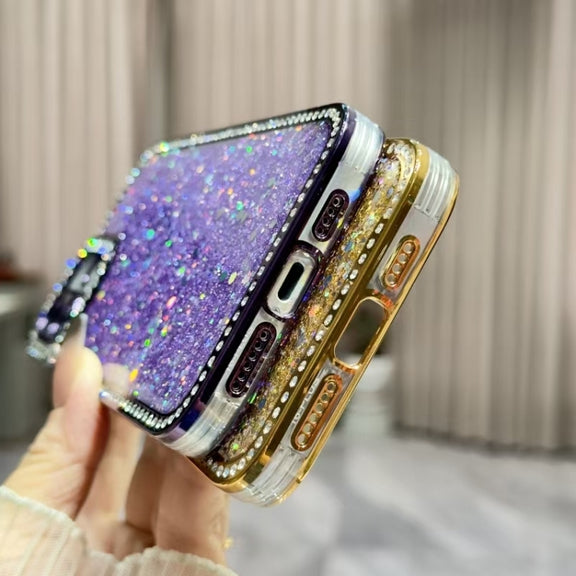 For iPhone 16 Plus Diamond Glitter Sequins TPU Phone Case(Silver)