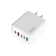 120W 3 PD Type-C Dual USB Multi Port Quick Charger for Mobile Phones, US Plug(White) - USB Charger by PMC TechLife | Online Shopping South Africa | PMC TechLife | Buy Now Pay Later Mobicred