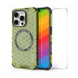 For iPhone 16 Pro ENKAY Hat-Prince Honeycomb MagSafe Shockproof Phone Case with Large Arc Edge Film(Green) - iPhone 16 Pro Cases by ENKAY | Online Shopping South Africa | PMC TechLife | Buy Now Pay Later Mobicred