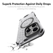 For iPhone 16 Pro ENKAY Hat-Prince Honeycomb MagSafe Shockproof Phone Case with Large Arc Edge Film(Green)