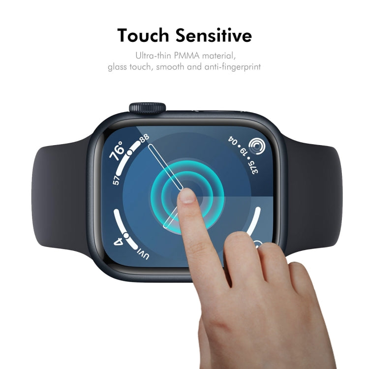 For Apple Watch Series 10 42mm 10pcs ENKAY 3D Full Coverage Soft PC Edge PMMA HD Screen Film