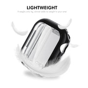 For Apple Watch Series 10 46mm ENKAY Hat-Prince Electroplated Soft TPU Case with Screen Film(Silver)