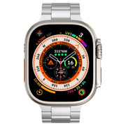 For Apple Watch Ultra 2 49mm Three Beads Titanium Alloy Metal Watch Band(Silver)