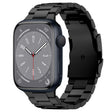 For Apple Watch Series 8 41mm Three Beads Titanium Alloy Metal Watch Band(Black) - free shipping - PMc TechLife - Order now!