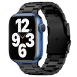 For Apple Watch Series 7 41mm Three Beads Titanium Alloy Metal Watch Band(Black) - free shipping - PMc TechLife - Order now!
