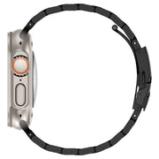 For Apple Watch Series 7 41mm Three Beads Titanium Alloy Metal Watch Band(Black)