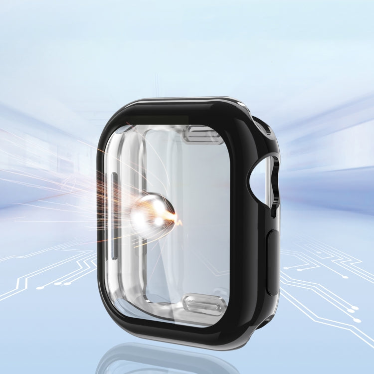 For Apple Watch Series 10 42mm Full Coverage TPU Electroplated Watch Case(Gold)