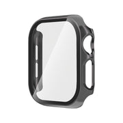 For Apple Watch Series 10 46mm Tempered Glass Film Integrated PC Watch Case(Grey)