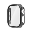 For Apple Watch Series 10 42mm Tempered Glass Film Integrated PC Watch Case(Grey) - Watch Cases by PMC TechLife | Online Shopping South Africa | PMC TechLife | Buy Now Pay Later Mobicred