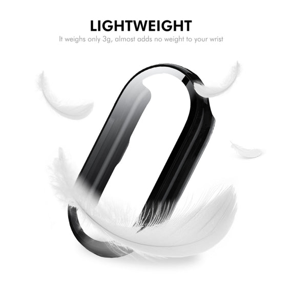 For Xiaomi Smart Band 9 / 9 NFC ENKAY Hat-Prince PC Frame Watch Protective Case with Tempered Film(Black)