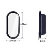 For Xiaomi Smart Band 9 / 9 NFC ENKAY Hat-Prince PC Frame Watch Protective Case with Tempered Film(Black)